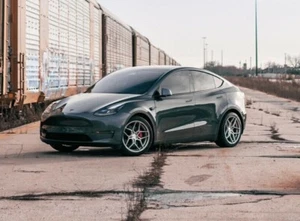 20” ROHANA RFX11 BRUSHED TITANIUM CONCAVE WHEELS FOR TESLA MODEL Y 20x10 - Picture 1 of 9