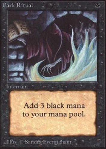 Dark Ritual ~ Moderately Played Unlimited MTG Magic UltimateMTG Black Card - Image 1 of 1