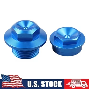 CNC Front Wheel Axle Lock Nut Bolts For Husqvarna TC125 TC250 2016-2023 Blue - Picture 1 of 7