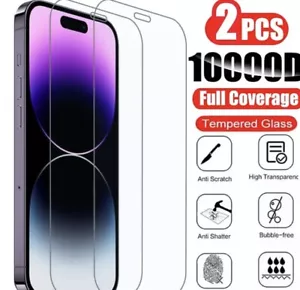Two piece tempered glass, iPhone, screen - Picture 1 of 5