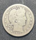 1912-S Barber 90% Silver Quarter 25C ~ Nicely Circulated ~ Ships Free! #256
