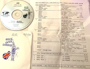 8/9/91 ROCK OVER LONDON 13 ALL LIVE BRITISH HEADLINERS IN CONCERT PERFORMANCES - Foto 1 di 2