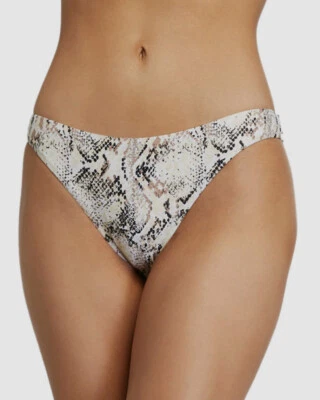 $59Letarte Para Mujer Marrón Misti Estampado de Serpiente Bikini Parte Inferior Traje de Baño Talla X-Pequeña Foto 1 de 2