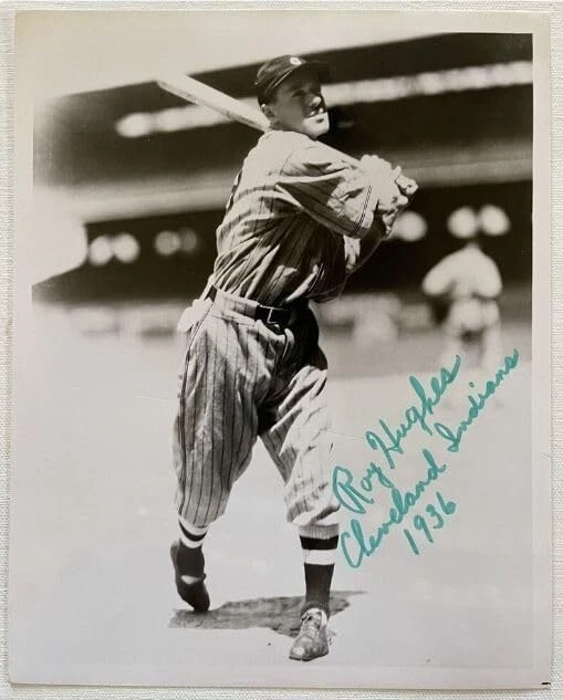 Roy Hughes (d. 1995) Signed Autographed Vintage 8x10 Photo Cleveland - Image 1 of 1