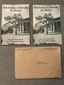 University of Colorado Bulletins 1944-45 & 1945-46 mit Original-Versandumschlag - Bild 1 von 15