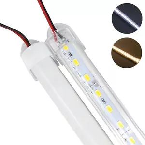 SMD 5630 50pcs Bar Rigid LED light 0.5m 36leds 12VDC U Aluminum Shell + PC Cover - Picture 1 of 12