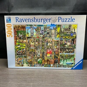 Used Ravensburger Colin Thompson: Bizarre Town 5000 Piece Jigsaw Puzzle 60 x 40 - Picture 1 of 11