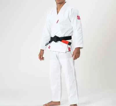 Fuji Ultra Lite 300 Lightweight Mens Brazilian Jiu-Jitsu BJJ Gi - White - Image 1 of 4