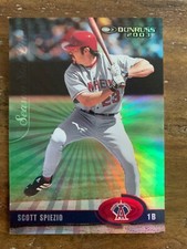 SCOTT SPIEZIO #'d 45/82 2003 Donruss Season Stat Line #78 Anaheim Angels