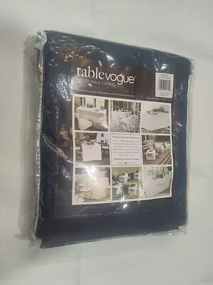 Tablevogue Event Washable Fitted Round Blue Tablecloth, 60 Inches  - Image 1 of 3