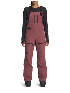 PANTALONI BAVAGLINO DA NEVE DA DONNA THE NORTH FACE CEPTOR IN ZENZERO SELVATICO (MALVA) NUOVI CON ETICHETTE - Foto 1 di 12