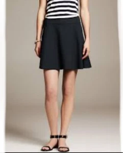 Banana Republic Stretch Wool Ponte Fit and Flare Skirt Size 6 - Picture 1 of 9