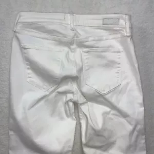 Pantalones de mezclilla para mujer Abercrombie & Fitch 27 4R Harper tiro bajo ajustados Bootcut blancos nuevos con etiquetas - Imagen 1 de 7
