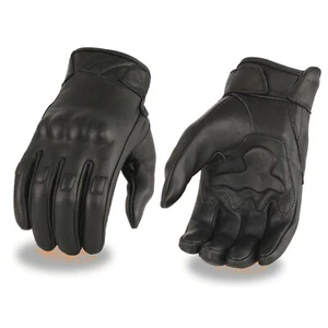 Leather Glove with Gel Palm - Rubberized Knuckles - Picture 1 of 1