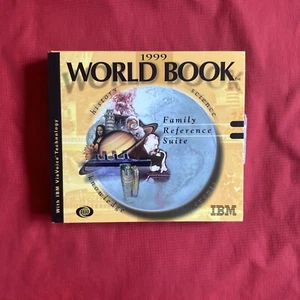 IBM 1999 World Book Family Reference Suite 3x PC CDROM With Installation Key - Afbeelding 1 van 5