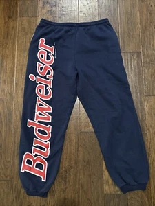 Vintage 1998 Calhoun Budweiser Jogginghose Herren Größe XL Marineblau (siehe Beschreibung) - Bild 1 von 9