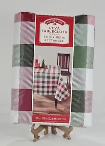 Holiday Time Peva Vinyl Tablecloth 60 in X 102 in Rectangle. - Picture 1 of 3