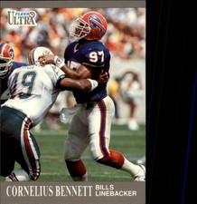 1991 Ultra Update Football Card #U6 Cornelius Bennett