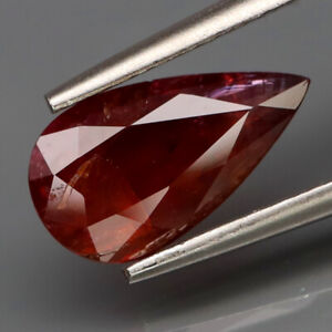 1.36Ct.RARE COLOR! Natural Imperial Red UNHEATED Sapphire Tanzania