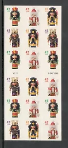 Sc # 4368-4371 (4371b) ~ ATM Booklet of 18 ~ 42 cent Holiday Nutcrackers - Picture 1 of 2