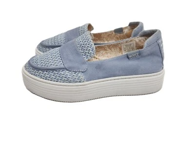 Roxy Sheilah Low Top Platform Sneaker Blue Shoes Womens Size 8.5 - Image 1 of 4