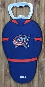 COORS light Molson Mini Jersey Bottle Openers NHL Columbus Blue Jackets - Picture 1 of 2
