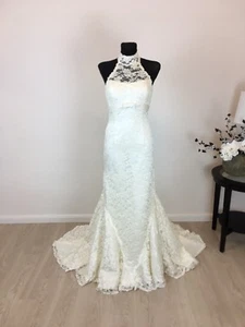 Mermaid Trompete La Sposa Brautkleid Hochzeitskleid Gr. 34/36 Creme - Bild 1 von 6