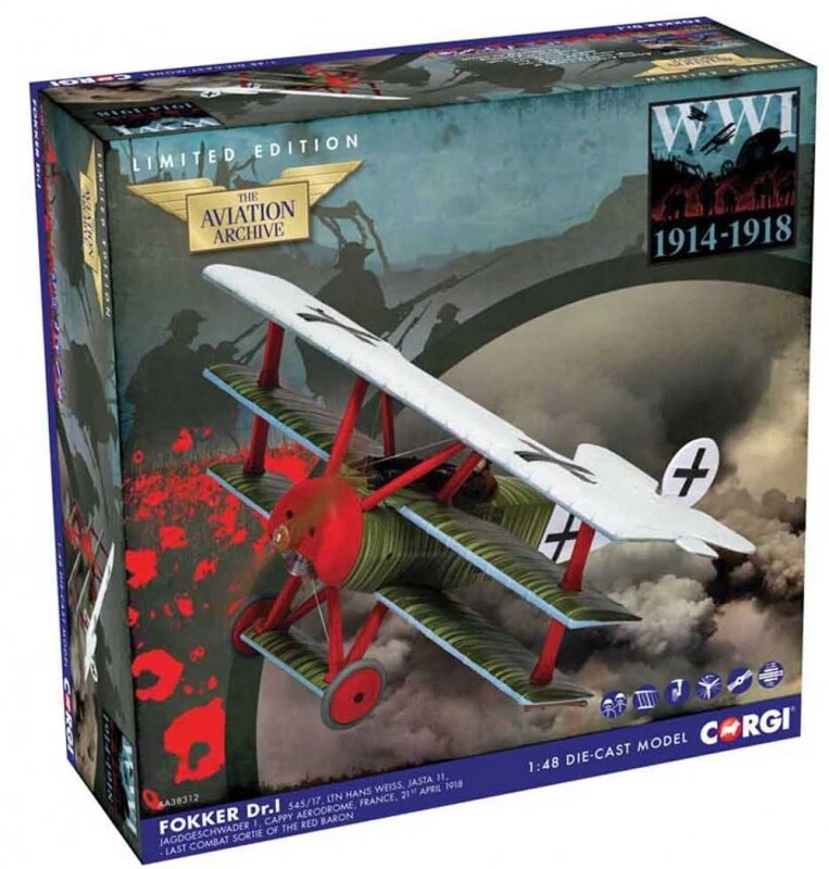 Fokker Dr.1545/17, Lt Hans Weiss, Jasta 11, Fighter Squadron 1, Cappy Aerodrome - Image 1 of 1