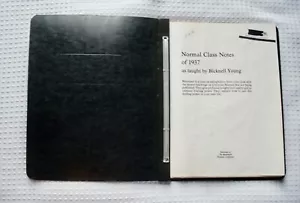 ORIGINAL Normal Class Notes of 1937 as taught by Bicknell Young Copyright 1985 - Picture 1 of 3