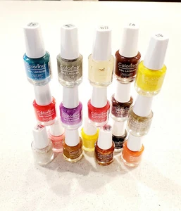 Colorina Fast Dry Nail Laquer Polish Assorted Colors 1/2 Fluid OZ 15ml 108 Piece - Picture 1 of 1