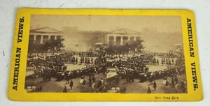 TRYON ROW - 4. JULI 1865 PARADE - ECHTFOTO STEREOVIEW - ANTHONY - Bild 1 von 6