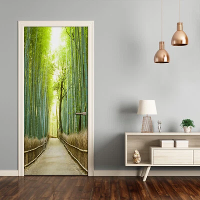 Türtato Wandtattoo selbstklebend Türposter Landschaften Bambuswald - Bild 1 von 2