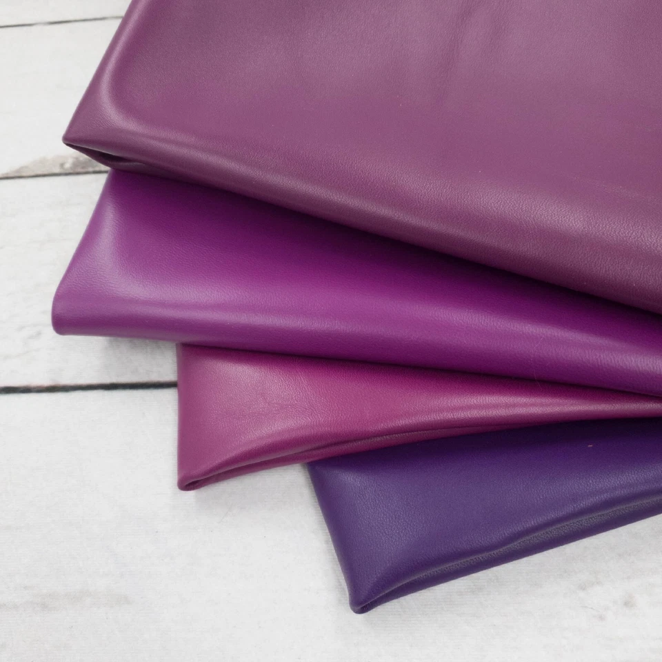 Purple Lamb Hides Leather | 2–3 oz, 3–8 Sq Ft | Soft Crafting Leather - Image 1 of 1