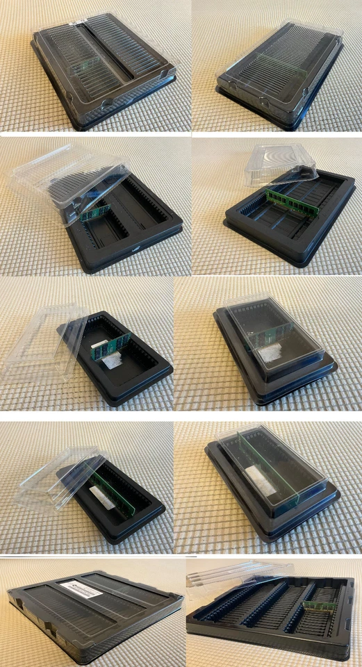 ESD Memory Tray and Cover fits DIMM; SO-DIMM; Desktop PC; Notebook; Server Ram - Bild 1 von 1