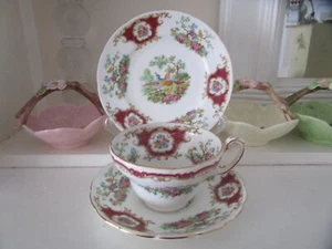 VINTAGE FOLEY BROADWAY FINA HUESO CHINA TRÍO - Imagen 1 de 9