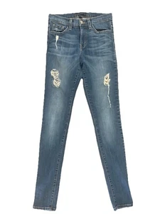 Flying Monkey Mid Rise Straight Leg Size 2/26 Jeans Distressed Pockets - Picture 1 of 10