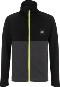 O'neill Youth Big Boy's Full-Zip Fleece Mid Layer Sweater Jacket, Black Out - Picture 1 of 4