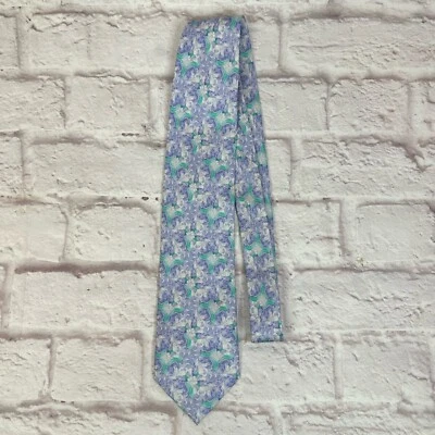Fox & Chave The National Gallery Silk Tie Floral Pastel Color Hand Made Foto 1 de 4