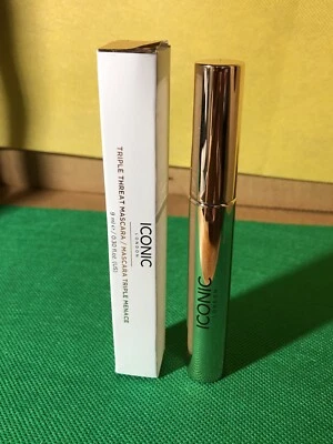 ICONIC LONDON TRIPLE THREAT MASCARA BLACK •0.30 FL OZ. NewInBox - Image 1 of 4
