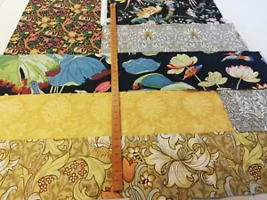 Liberty Sanderson Retazos Cortina Tela Piezas Acolchado Artesanía Dorado L14 - Imagen 1 de 11