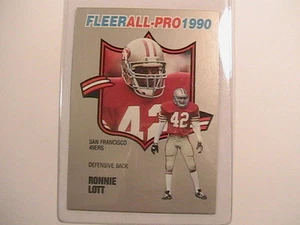 [a1c] FLEER ALL PRO 1990 RONNIE LOTT #19 OF 25 San Francisco 49ers - Picture 1 of 1