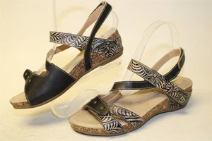 Spring Step L'Artiste Quilana Wedge Sandals Womens 6.5 7 B 37 Shoes 16015-1912 - Picture 1 of 24