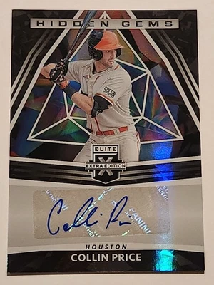2022 Panini Elite Extra Edition Hidden Gems Collin Price # HG-CP Auto  - Image 1 of 2