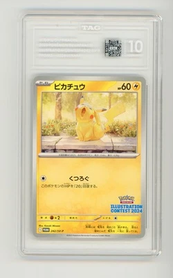 2025 Pokemon Pikachu TAG 10 Japanese Illustration Contest 242 Winner 2024 Promo  - Image 1 of 2