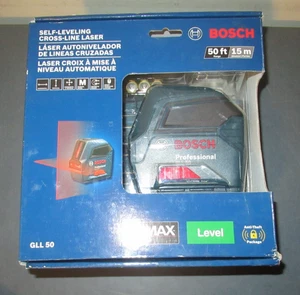 Bosch GLL 50 Self-Leveling Cross-Line Laser NEW IN BOX - Picture 1 of 2