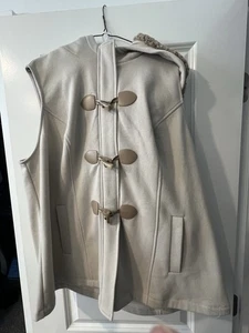 MARKET & SPRUCE Emory Toggle Fleece Vest jacket Size 2X Plus Size W/hood - Picture 1 of 6