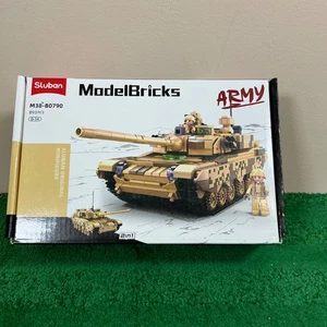 Model Bricks Sluban M38- B0790 ARMY Tank Bricks Mini Figures - Picture 1 of 4