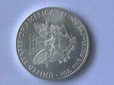 Genuine 2020 American Eagle 1oz Silver Coin 0.999 Fine Silver U.S. Mint  - Image 1 of 4