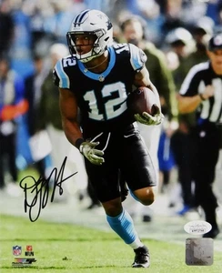 DJ Moore Autographed Carolina Panthers 8x10 Running PF Photo- JSA W Auth *Black - Picture 1 of 2