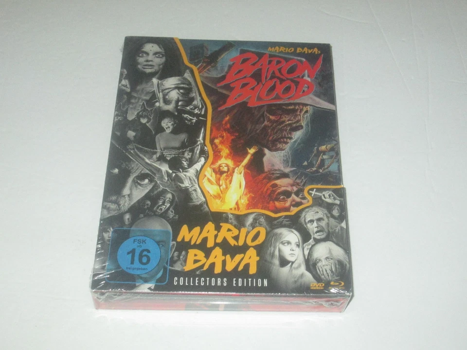 Baron Blood Blu-ray/ DVD Limited Edition Mediabook Mario Bava Region B Foto 1 de 4